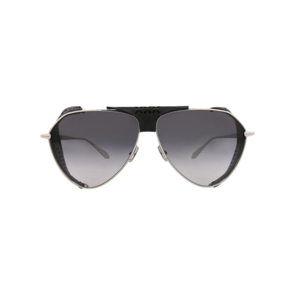 Alaia Aviator-Frame Metal Sunglasses Silver Womens